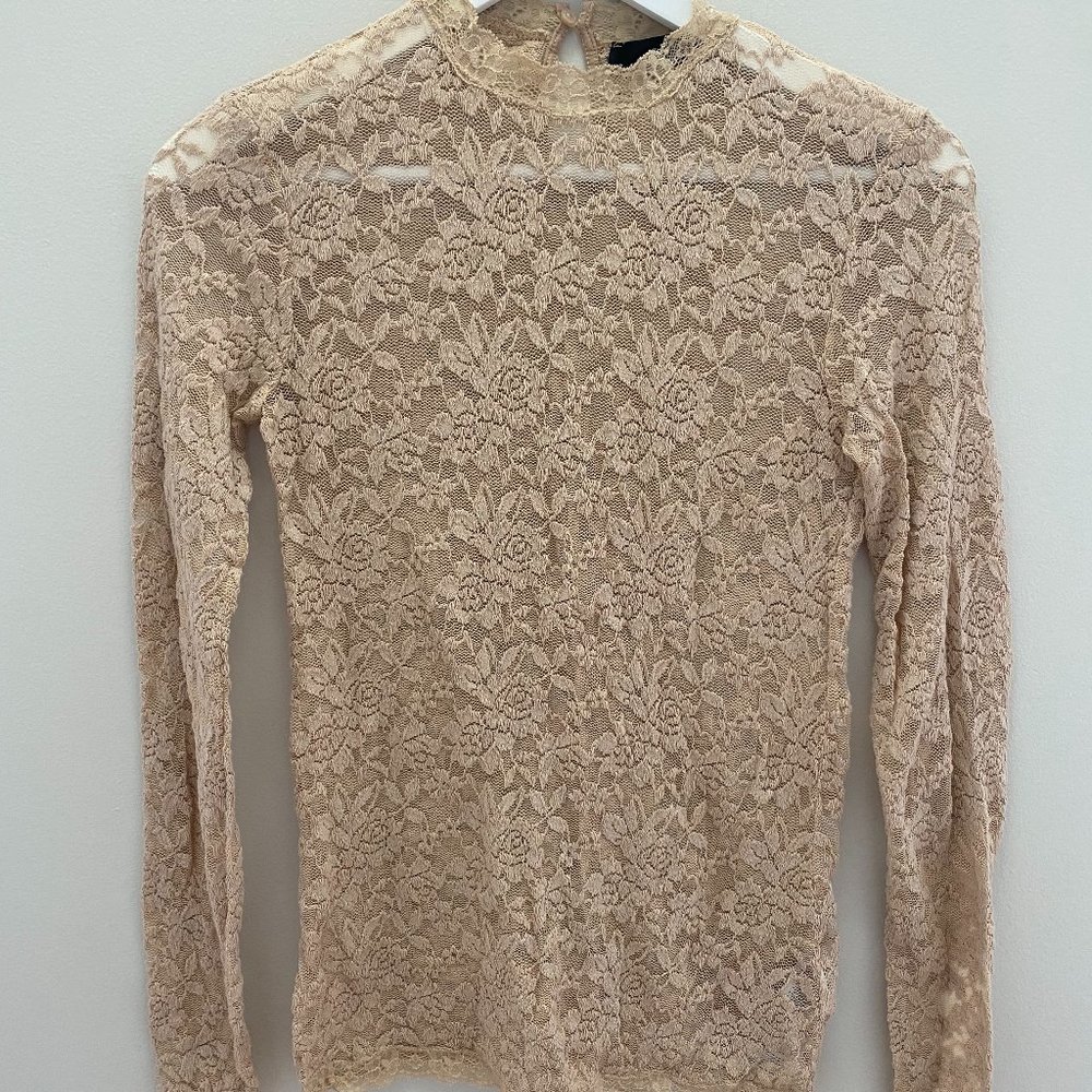 NWOT Hallhuber Lace Blouse